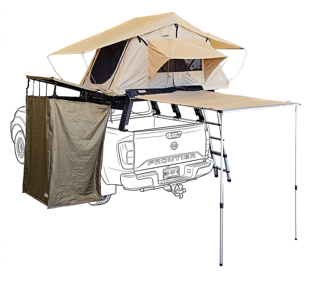 Kit Casa de Campaña, Shower Tent Medium, Toldo y Roll Bar